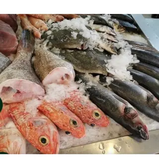 Meia desfeita de bacalhau