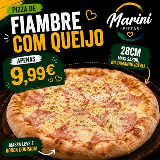 Pizza Fiambre Individual + Oferta Bebida Lata