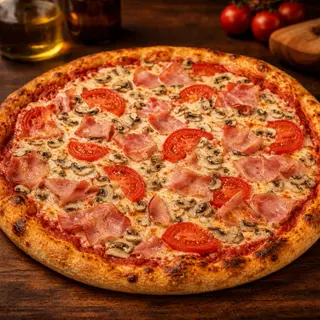 Pizza Prosciutto e Funghi