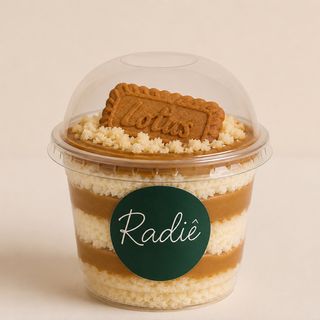 Bolo no pote lótus Biscoff