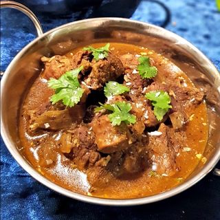 Lamb curry with rice