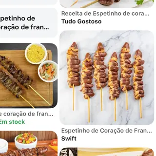 Espetinho de coração