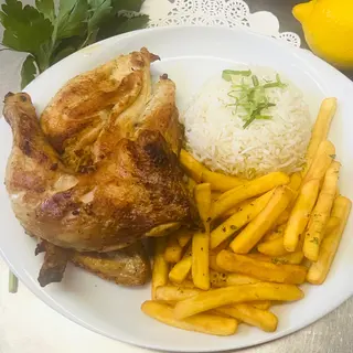 Menu Meio Frango Assado