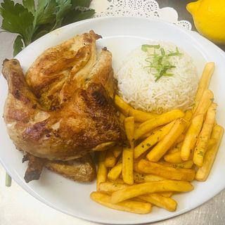 Menu Meio Frango Assado