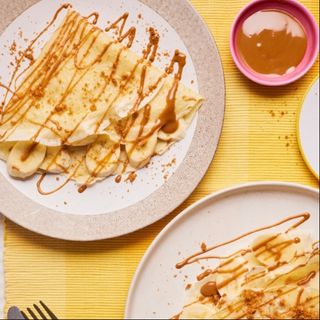 Crepes de biscoff e banana
