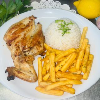 Menu 1/4 Dianteiro + Arroz + Batata + Bebida