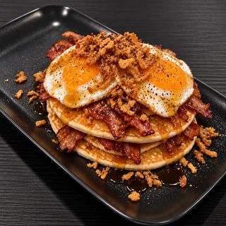Panquecas de Bacon & Ovos