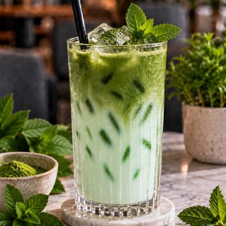 Matcha Latte de Menta