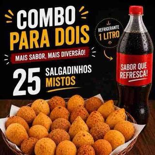 25 mini Salgados Mistos