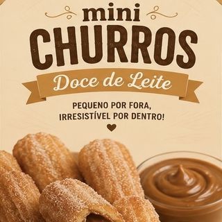 Mini Churros Doce de leite