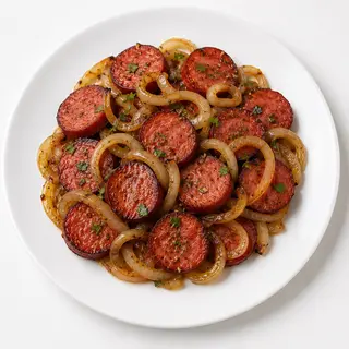 Calabresa acebolada