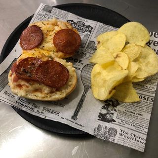 Pao c/ Pizza Pomodoro c/ Pepperoni, mozzarella e Orégãos