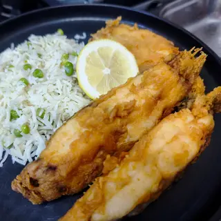 Solha com Arroz de Ervilhas