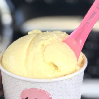 Copo gelado cheesecake morango