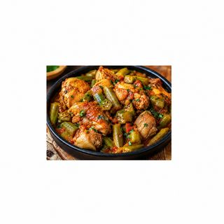 Frango com quiabo