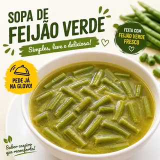 Sopa feijao verde