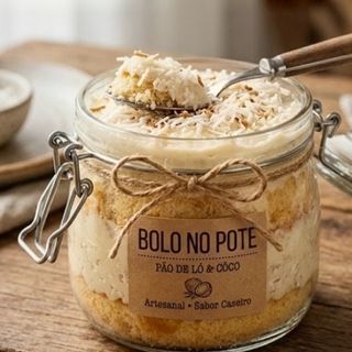 Bolo no pote bombocado