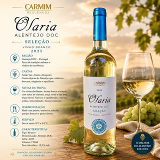 Vinho Branco Olaria Seleção Alentejo DOC 2025 – CARMIM (750 ml)