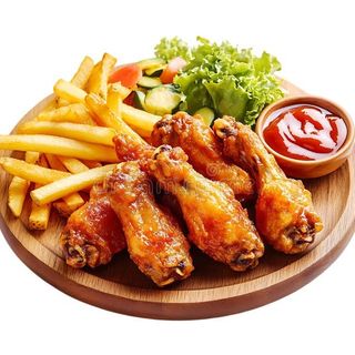 Asas de Frango em Prato