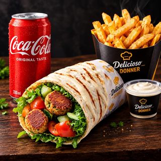 Menu Falafel em Dürüm