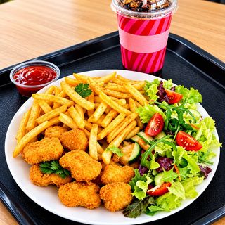 Menu Nuggets de Frango em Prato
