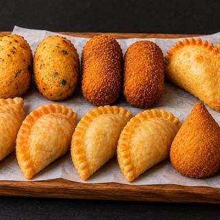 Mix de salgados + bebida