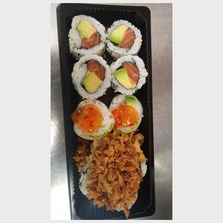 B36. Sushi Misto Com Cebola Frita 10-Pecas