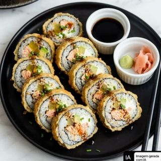 B11. Sushi Futo Maki Frito - 12 Pecas