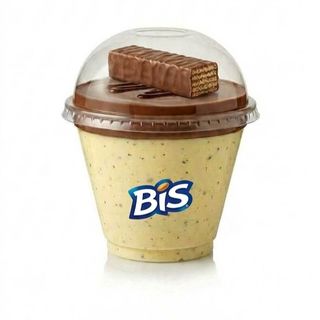 Mousse Maracujá com Casquinha de chocolate +bis