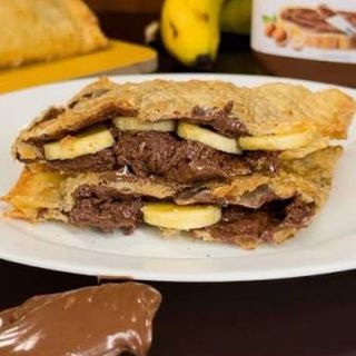 Pastel de Banana com Nutella