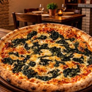Pizza de Espinafres e Nozes