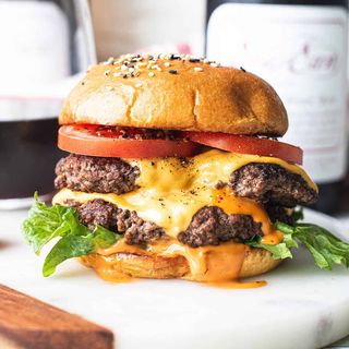 Duplo Grilled Smash Hamburger de Vaca