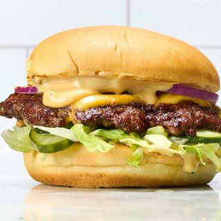 Grilled Smash Hamburger de Vaca