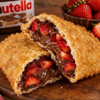 Pastel morango com Nutella