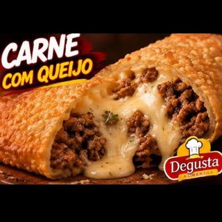 Pastel de carne e queijo
