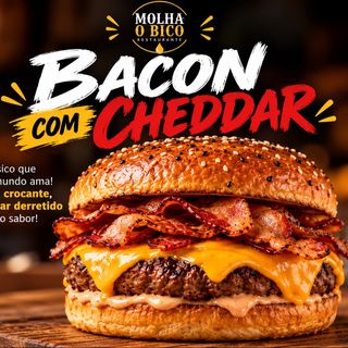 Bacon com cheddar