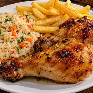 Pernas de frango assada no forno