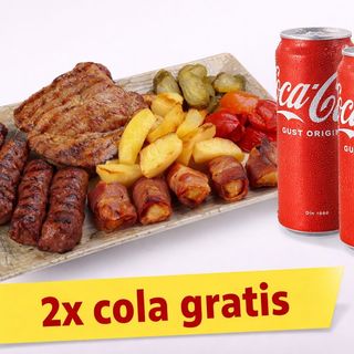 Platou mix grill si cola