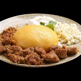 Tocanita de porc cu mamaliguta