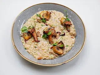 Risotto cu hribi și pancetta