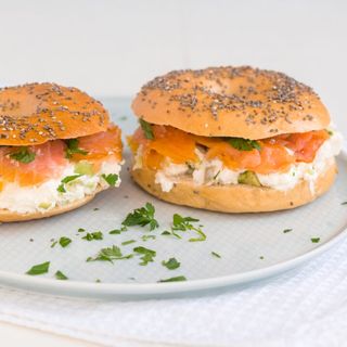 Smoked salmon sandwich