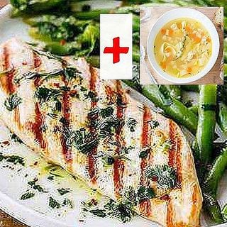 Combo CHICKEN GRILL + CIORBA DE PUI CU TAITEI