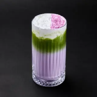 Ube Lavender Iced Matcha