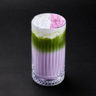 Ube Lavender Iced Matcha