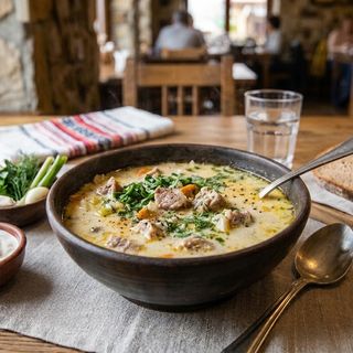Ciorbă de porc a la grec