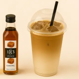 Flavoured iced latte