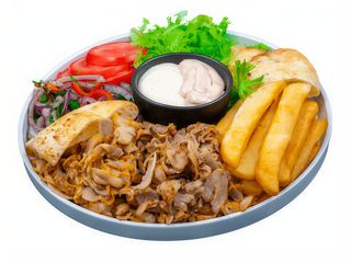 Platou kebab mixt