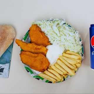 Meniu Zeus Șnițel + băutură răcoritoare