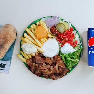 Meniu Gyros XXL la farfurie Puișor