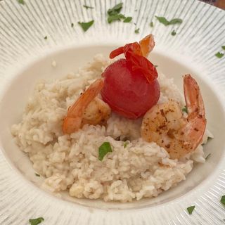Risotto cu creveti si turmeric
